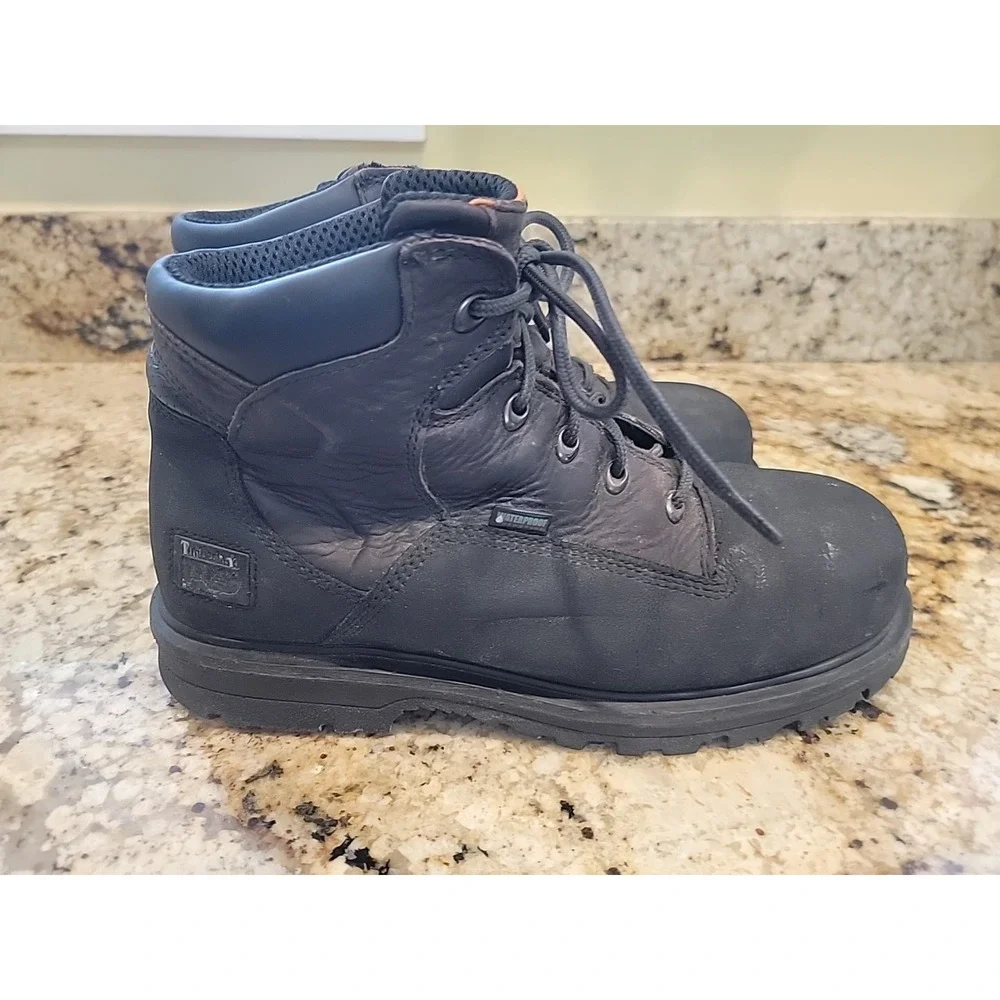 Timberland PRO Power Welt Steel Toe Waterproof Work Boot 47001 Brn Mens 9.5m EUC